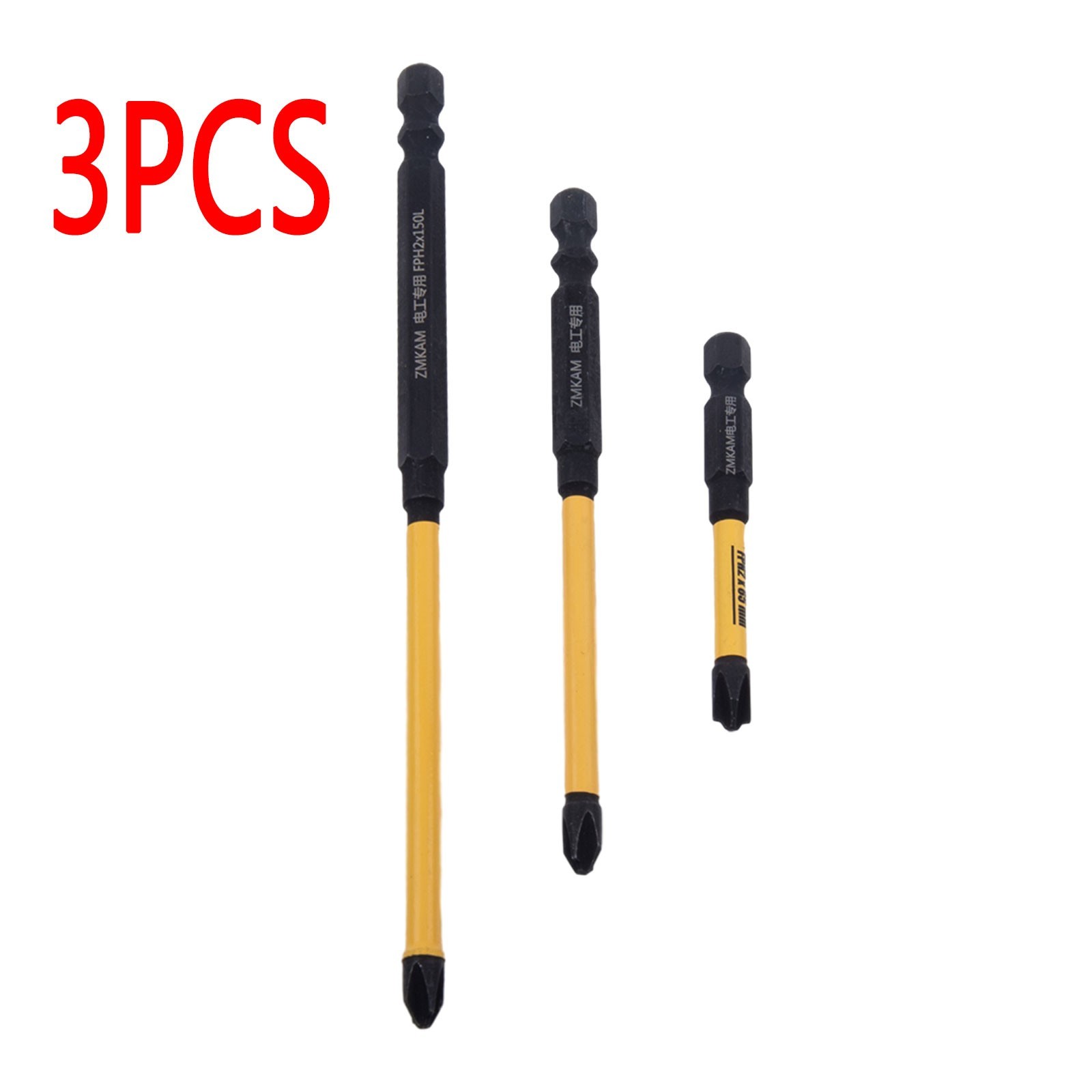 Anti Slip Magnetic Electrician Screwdriver Bit Set with FPH2 FPH2 65 110 150mm