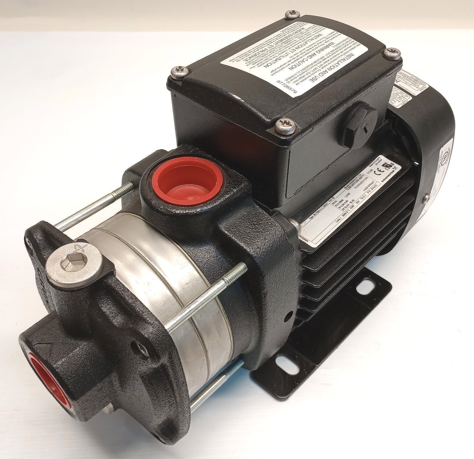 Grundfos CM3-3A-S-A-V-A00VE-A-A-N Centrifugal Pump A-97568363-P2-1748 Base Mount