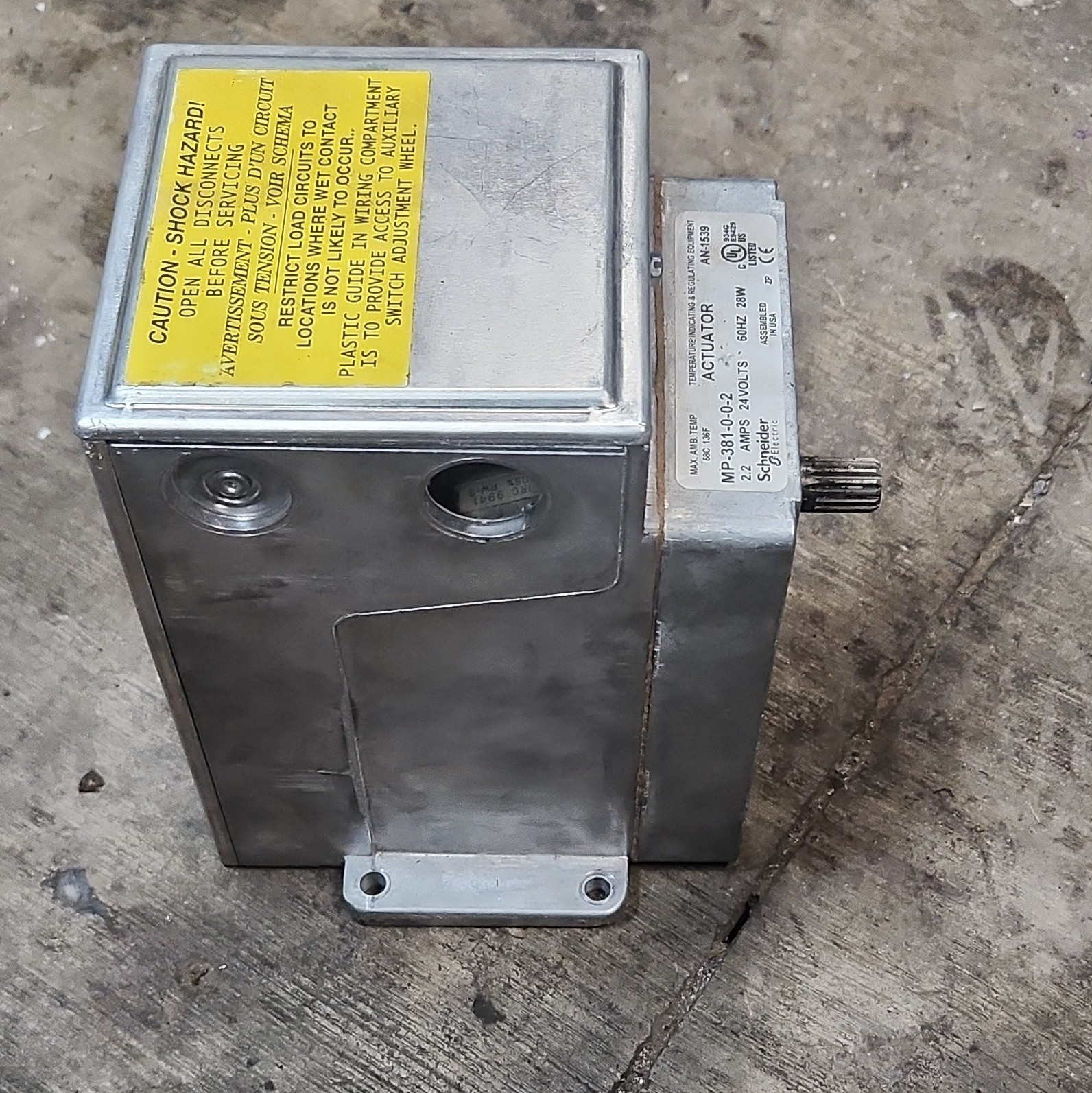 Schneider Electric MP-381-0-0-2 24 V Modutrol Motor Actuator MP-381-0-0-2