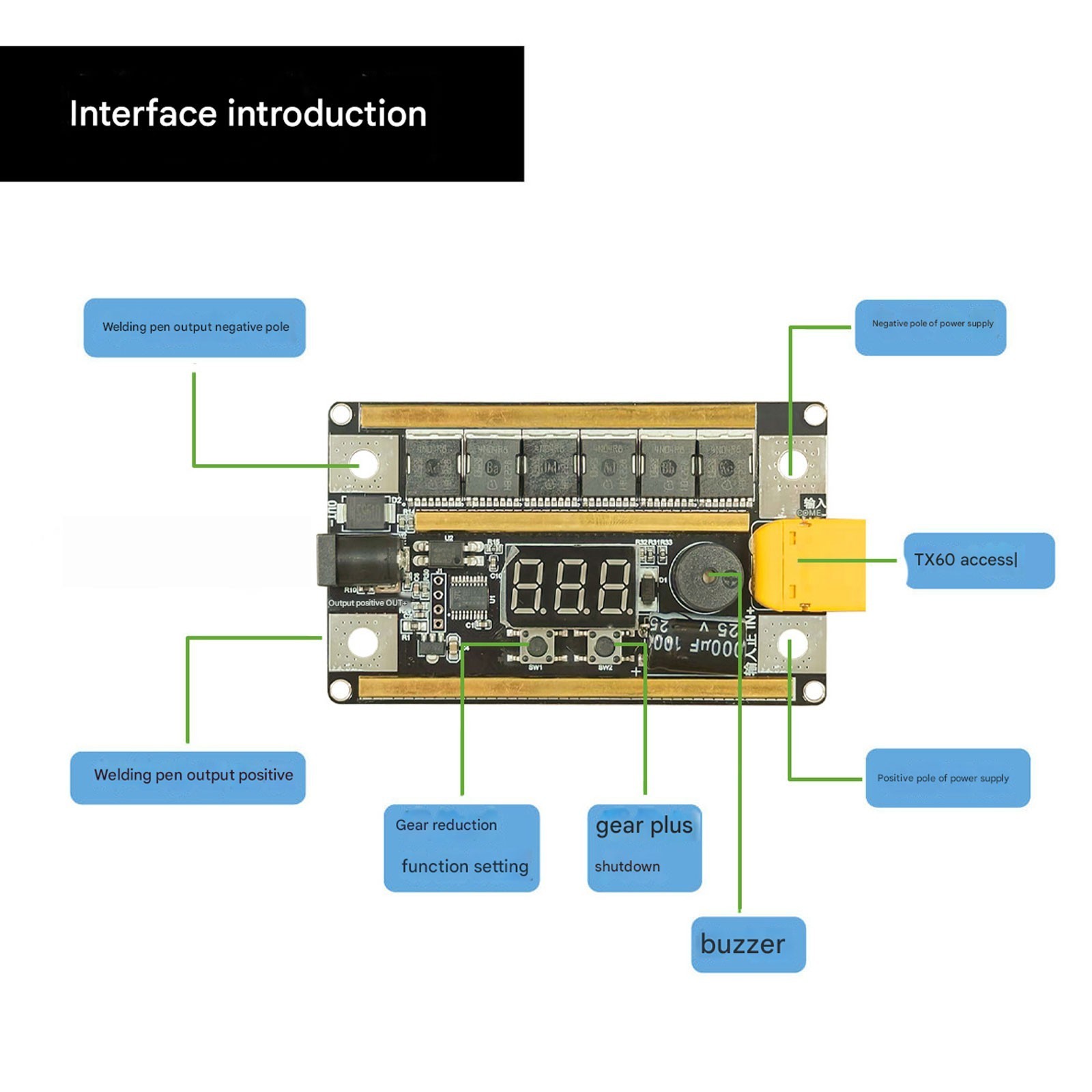 DIY Portable Mini Spot Welder Machine 8-24V Voltmeter For 18650 Lithium BatterQ3