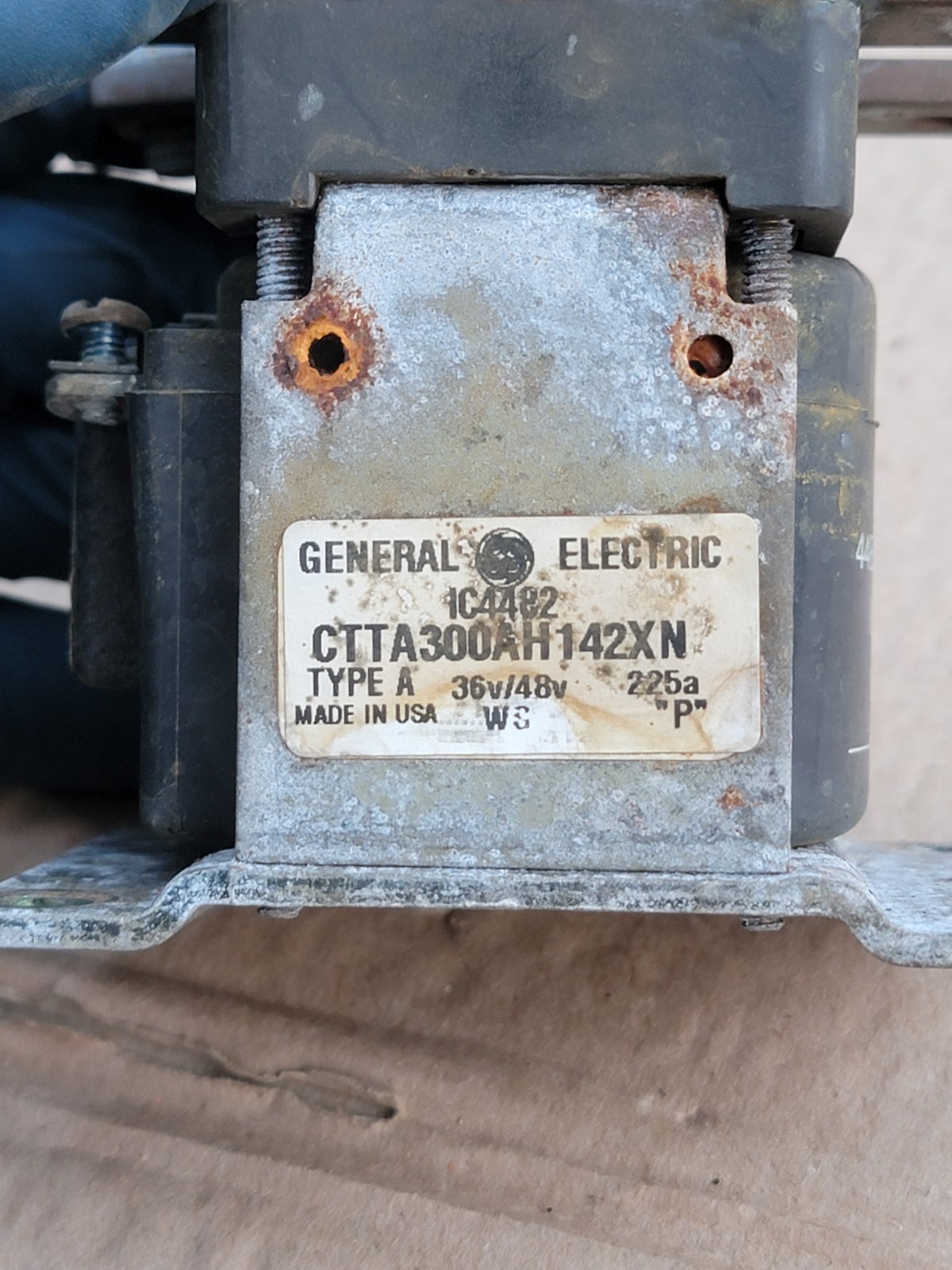 GE DC Contactor CTTA 300AH 142XN Type A 36/48V 225A Forklift EV-100