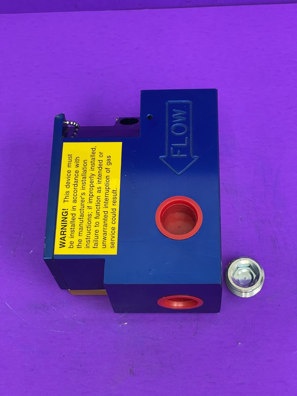 Seismic Safety Products Inc Earthquake Sensitive Gas Shut Off Valve Model G075BA