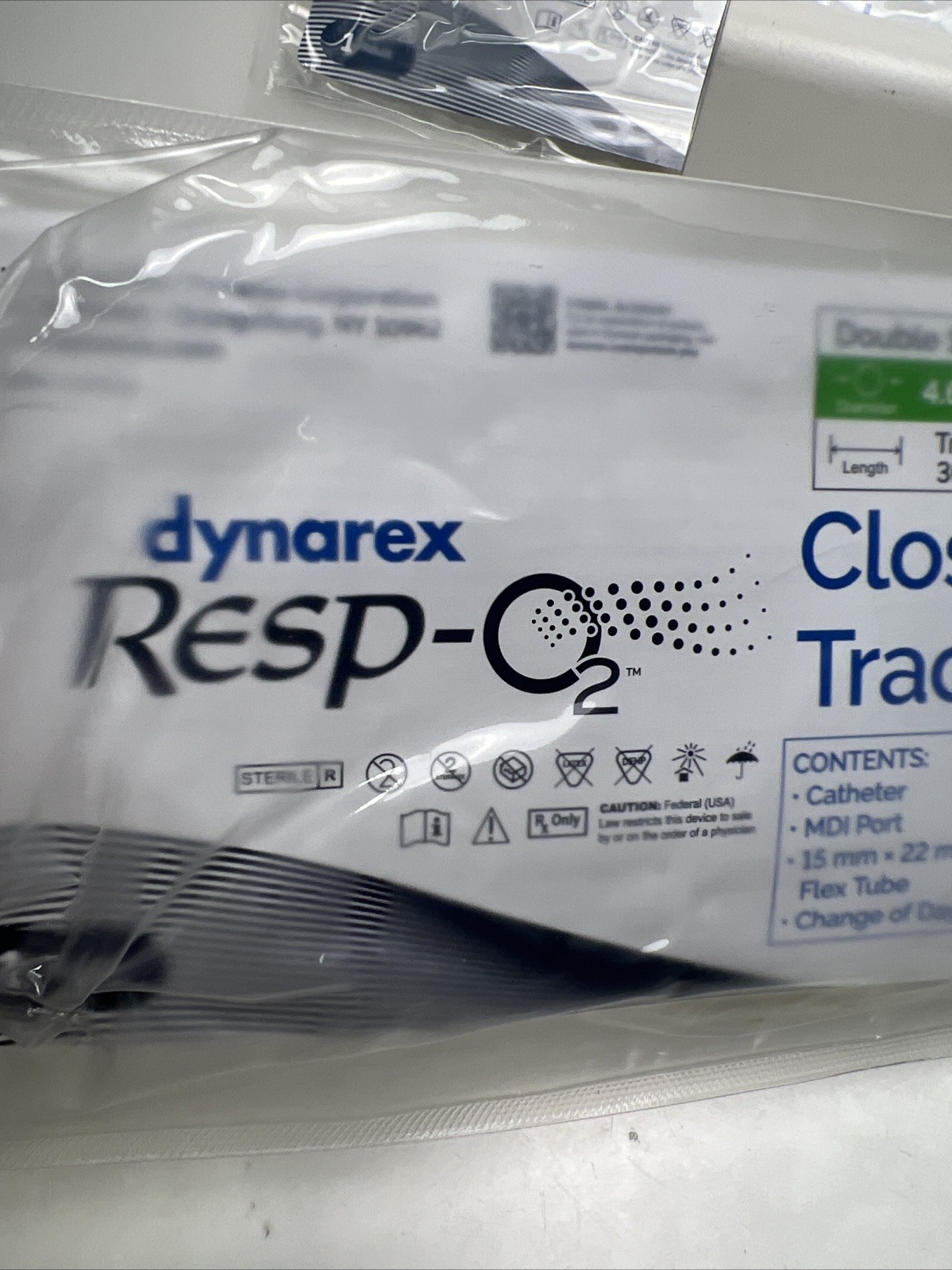 2 Pack Dynarex Resp-02 Closed Suction Tracheostomy Catheter 14 FR No.31012