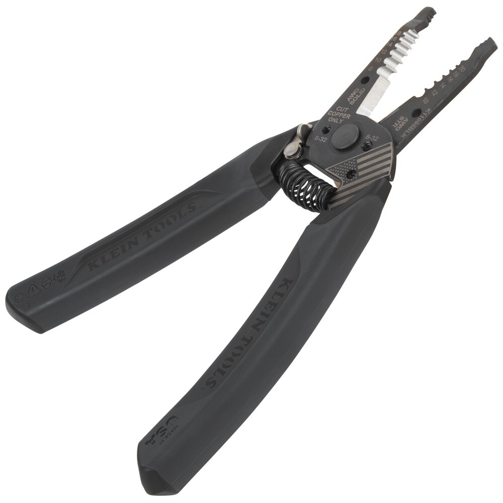 Klein Tools K11095BLK Limited Edition Kurve Blackout Wire Stripper, 8-20 AWG