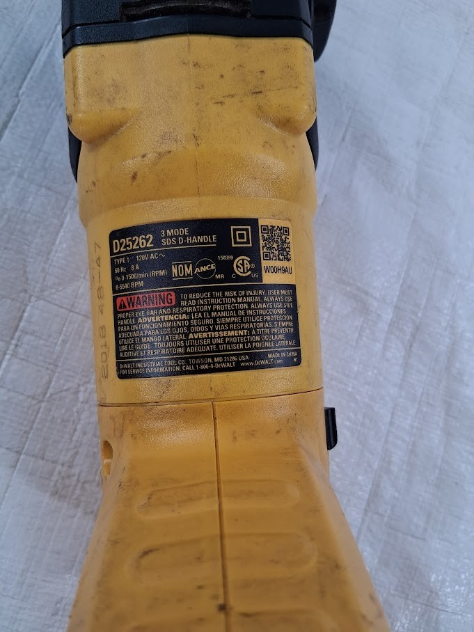 DEWALT D25263 3-MODE Rotary Hammer Corded Tool Concrete Construction