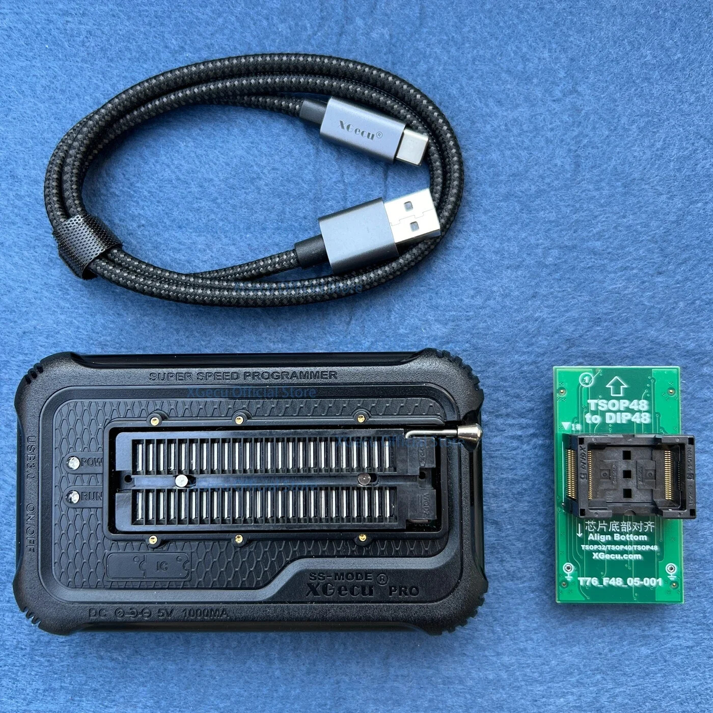 XGecu T76 USB3.0 Programmer for EEPROM NOR NAND EMMC MCU GAL+TSOP32/40/48adapter