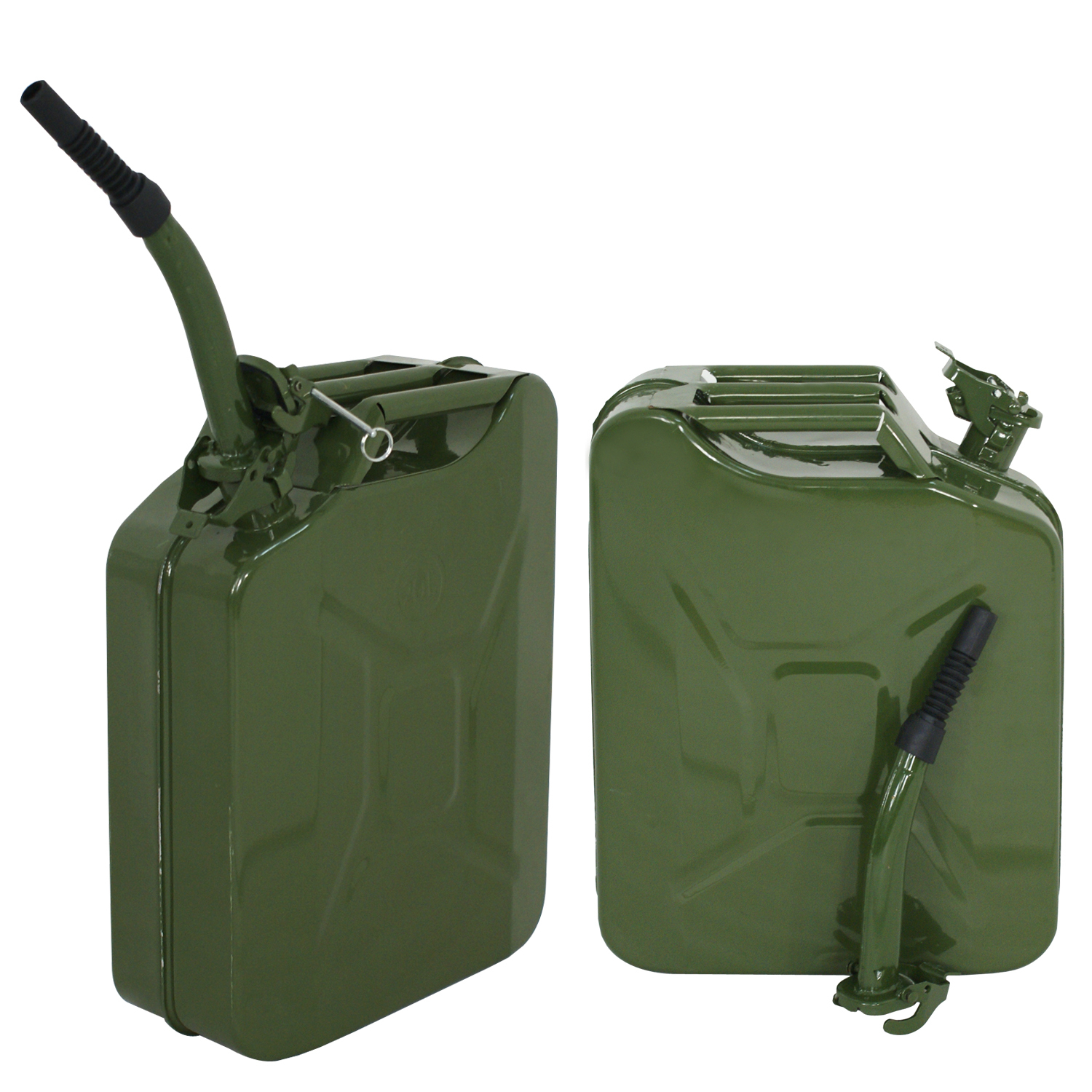 2x 5 Gallon Jerry Can Automotive Steel Emergency Tank Backup for Boating