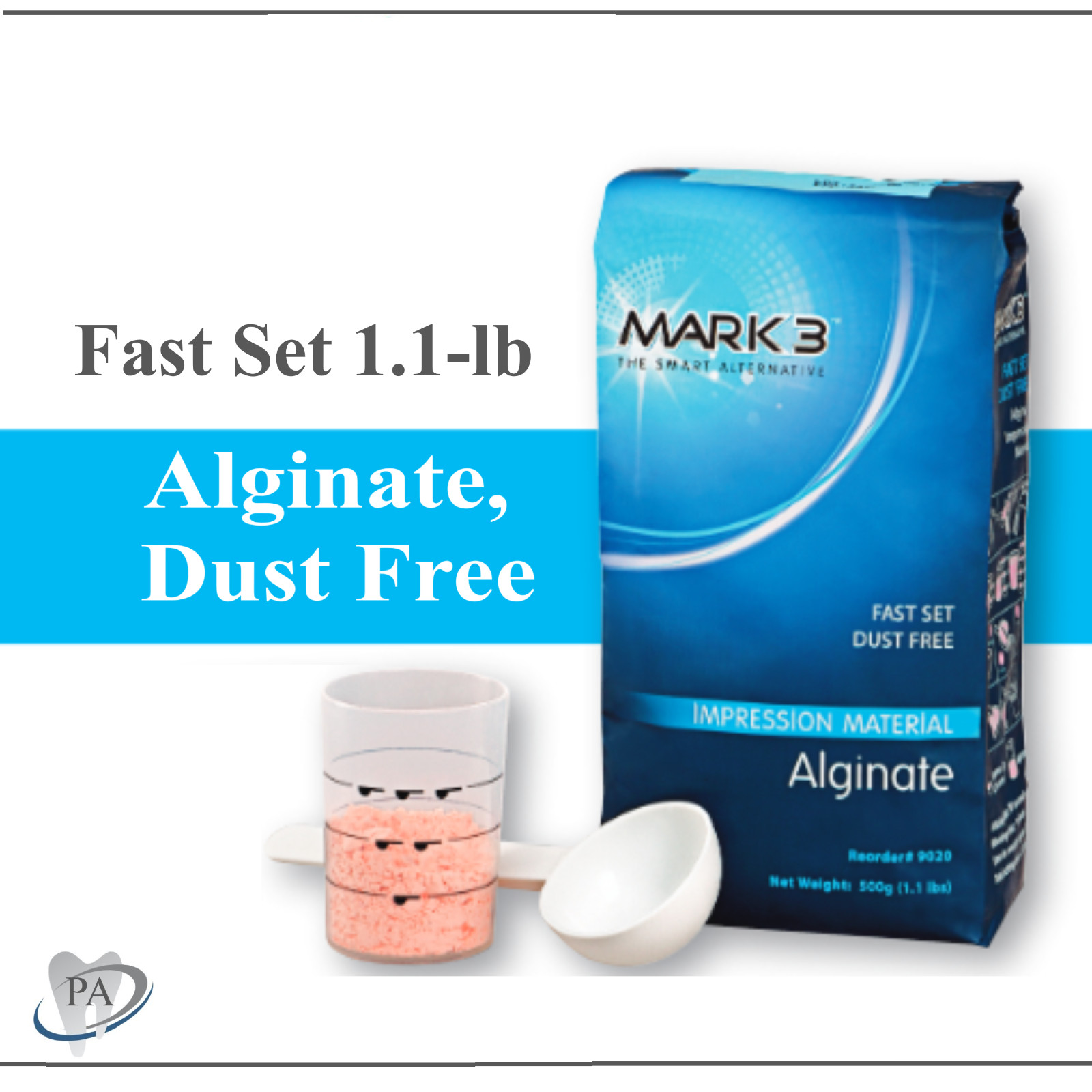 Dental Alginate Impression Material, Dustless, Fast Set 5.5 Lb =5 Bags, Ex 05/25