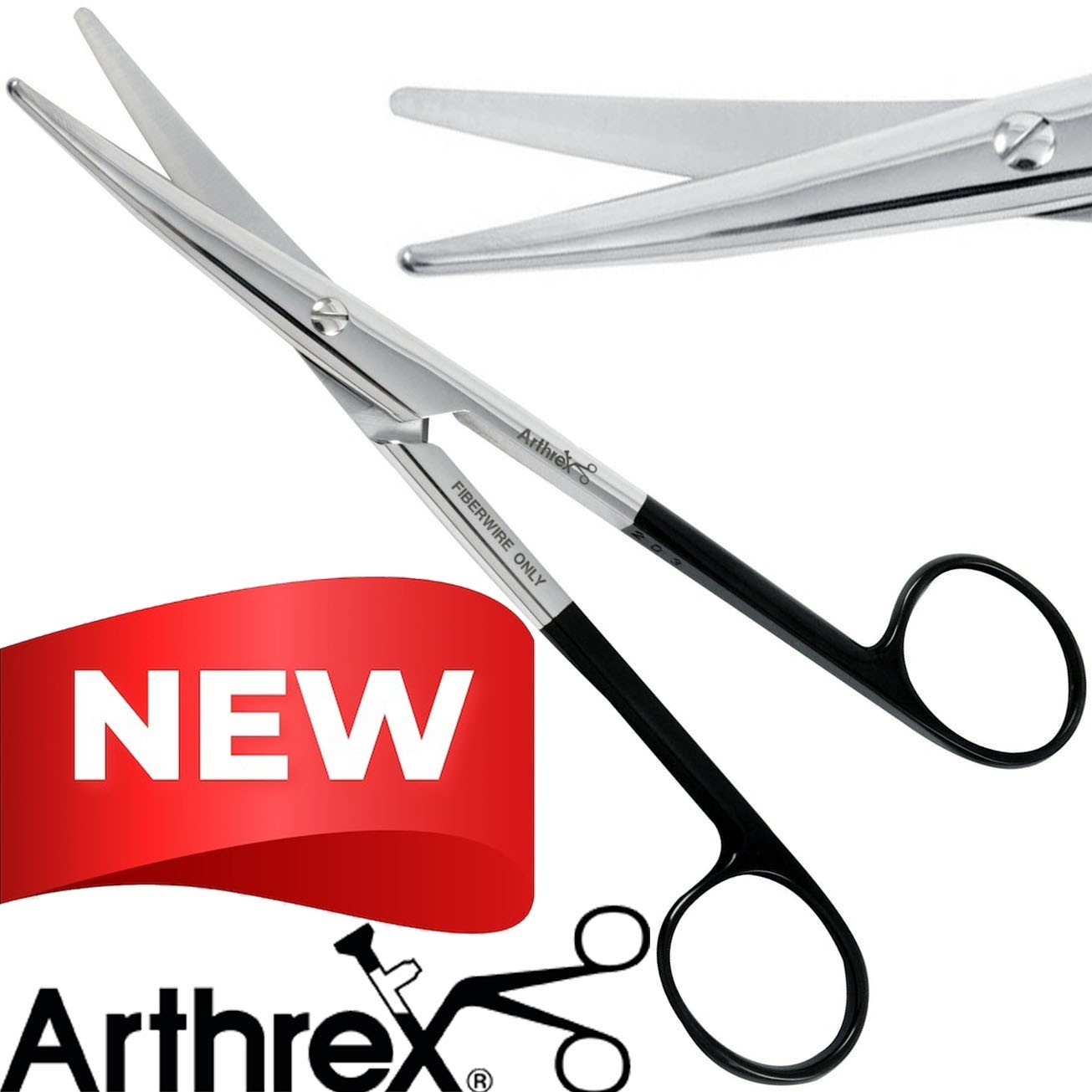 Arthrex AR-11796 FiberWire Suture Scissor, Curved, Blunt/Blunt