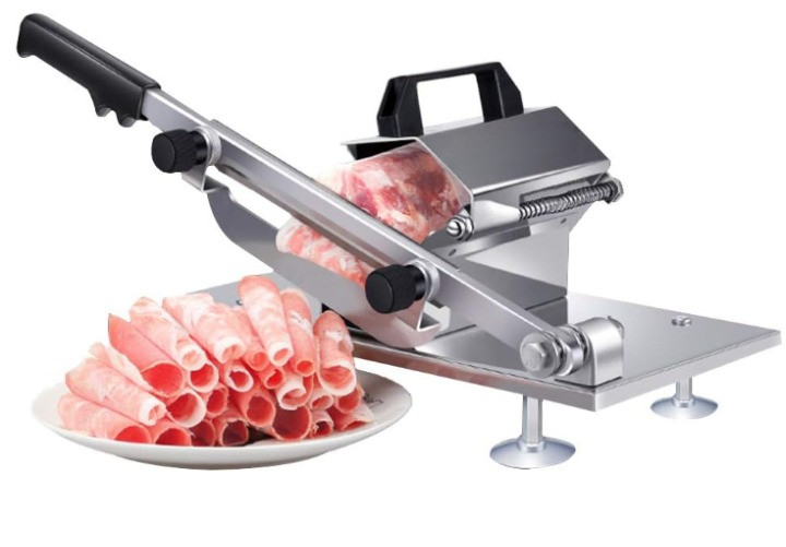 Cortadora manual de carne congelada en acero inoxidable para BBQ y hot pot