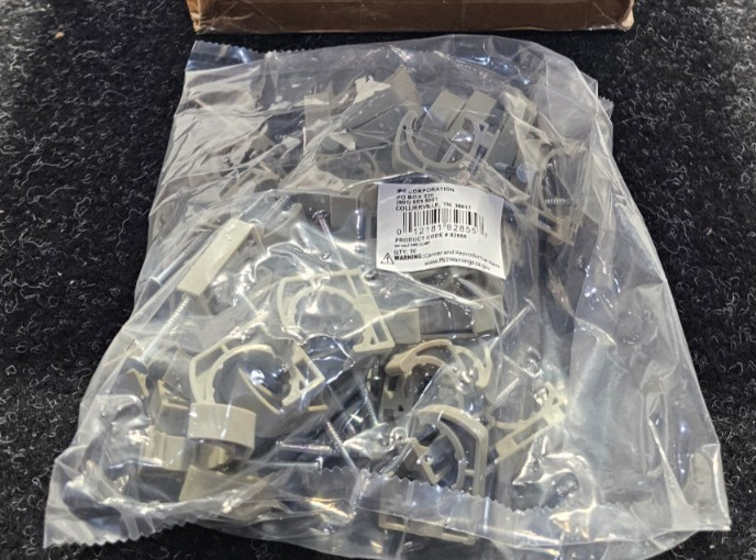 (QTY 200) IPS 82855 Water-Tite 3/4 In. Cts Tubing Half Clamp With Preloaded Nail