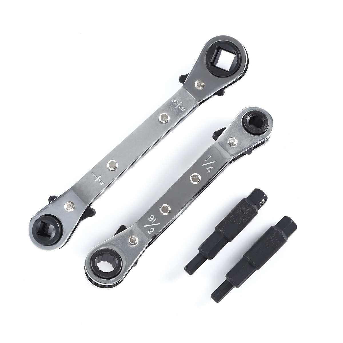 3/8” to 1/4”, 5/16» x 1/4» Refrigeration Hvac Service Wrench Set with Hex Bit