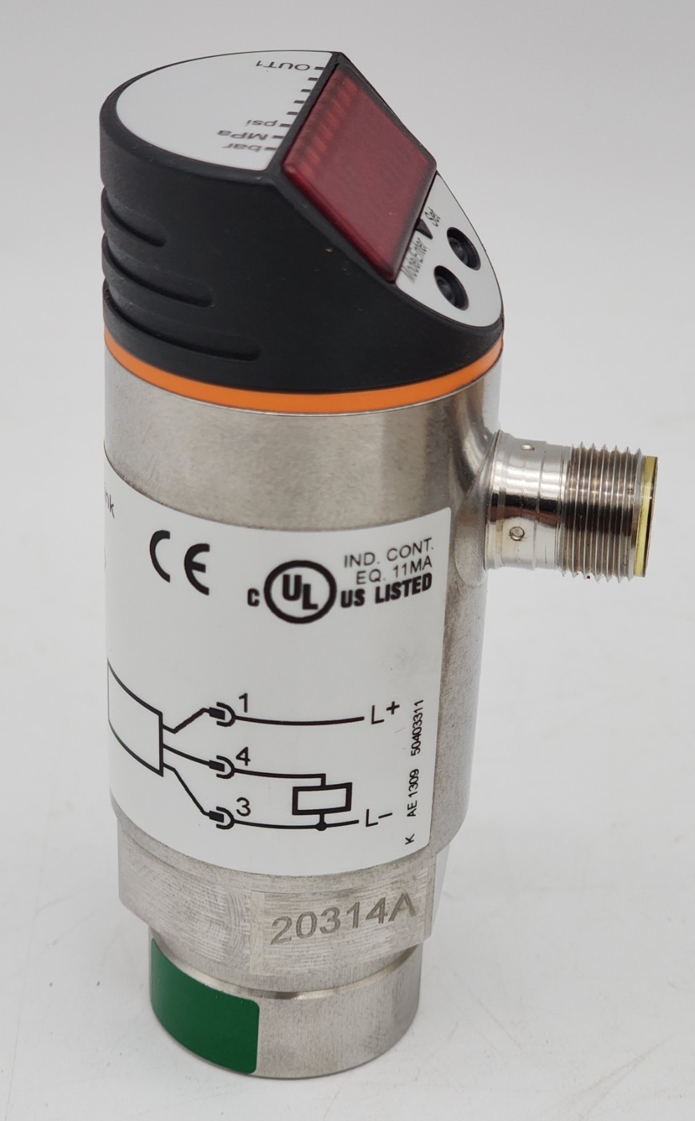 IFM PN5002 PRESSURE SENSOR PN-100-SBR14-HFPKG/US/ *NDA AVAILABLE*