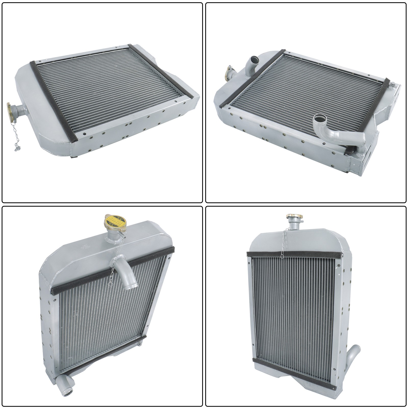 8N8005 86551430 2 low Full Aluminum Radiator For Ford Tractor 2N 8N 9N Model