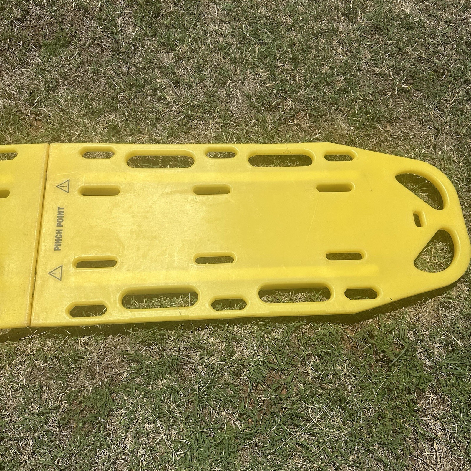 Iron Duck Ultra Space Save Folding Spinal Immobilization Backboard Yellow 72”