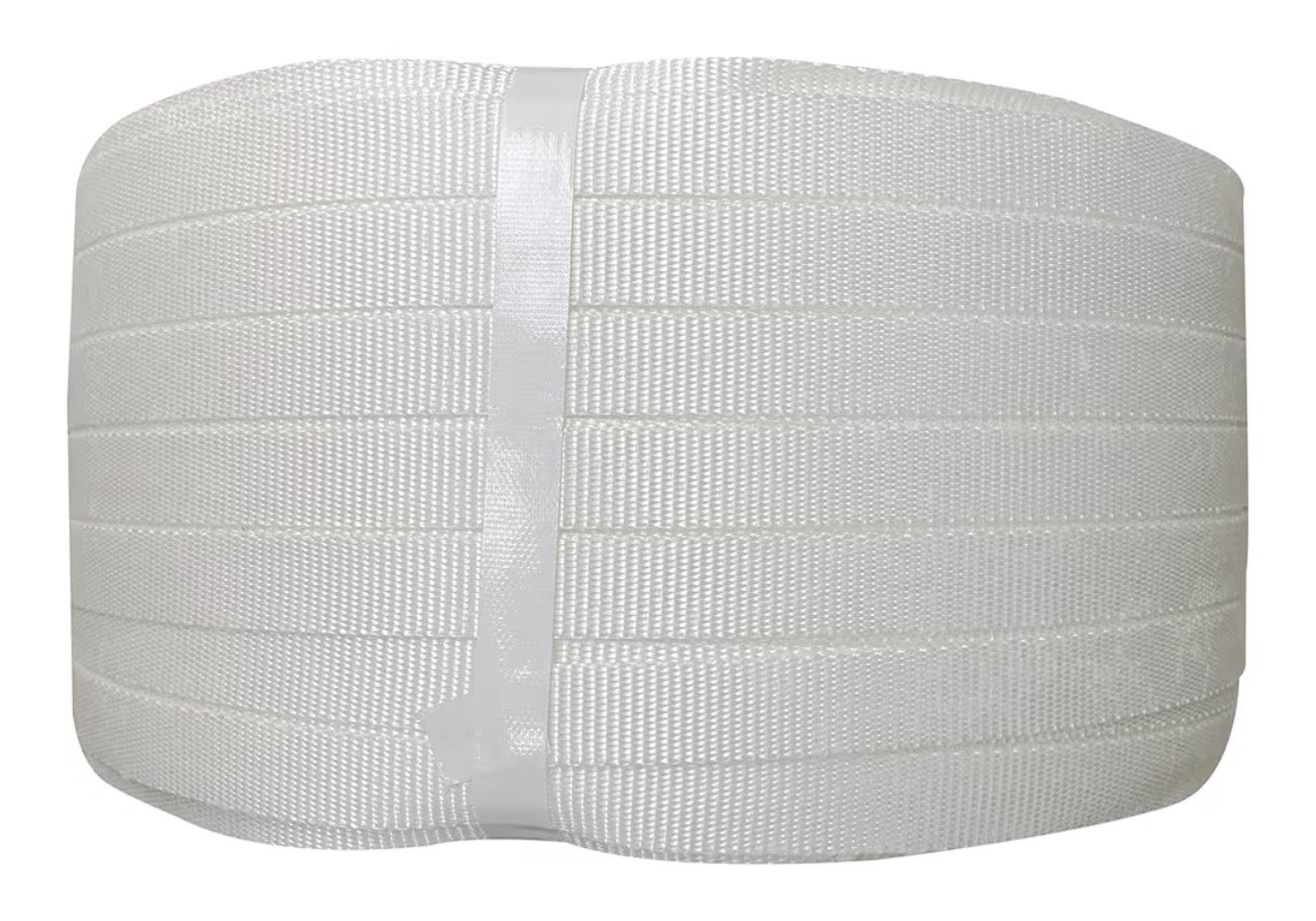3/4” x 1650’ Woven Cord Strapping 2500lb Break Strength 6”x3” Core