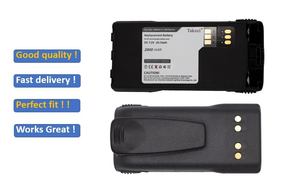 2pcs Battery for HNN9815, NNTN6263, NNTN7032, NNTN7032A, NNTN7032B, NNTN7335
