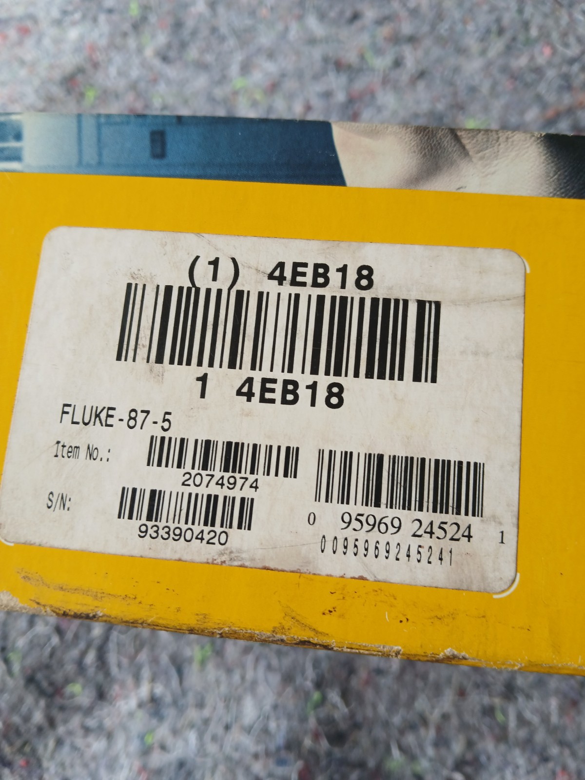 fluke 87-v industrial true rms digital multimeter Nos , Year 2007