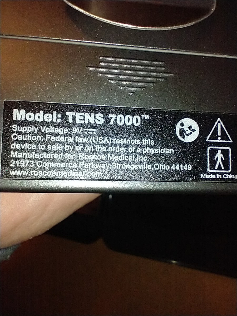 Roscoe Medical TENS 7000 Handheld 2 Channel Unit with EXTRA Electrodes
