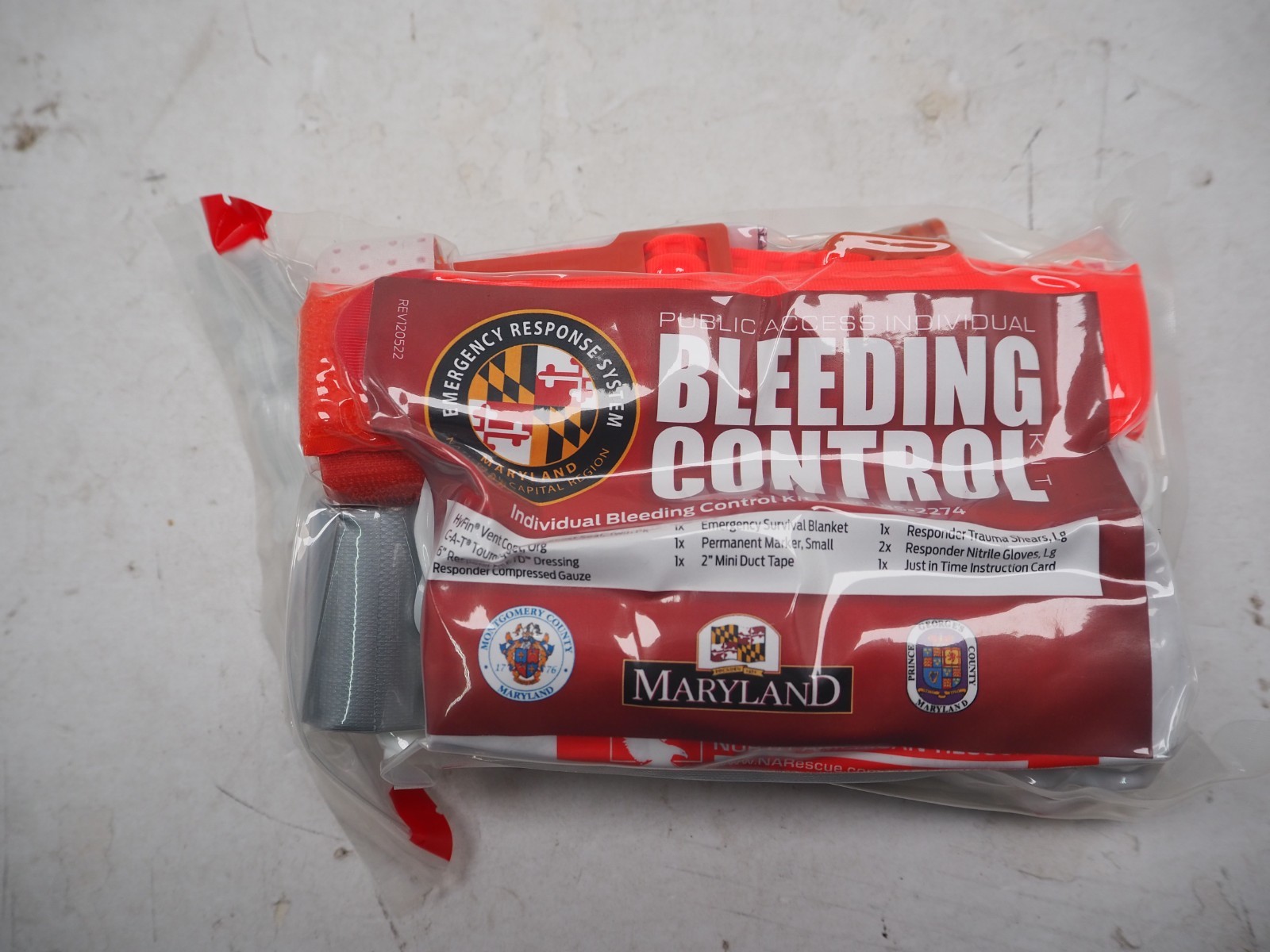 NAR Public Access Bleeding Control Kit Item # 85-2274 Expires 05/2028 Free Ship