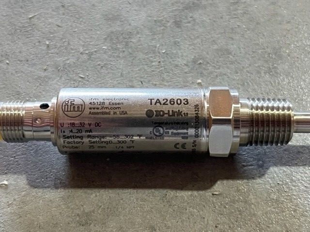 IFM TA2603 Temperature Transmitter -58 to 302°F – 18-32VDC – Output 4-20mA New