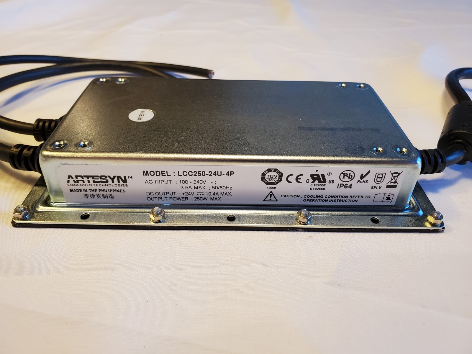 ARTESYN LCC250-24U-4P POWER SUPPLY 24V 10.4A 250W