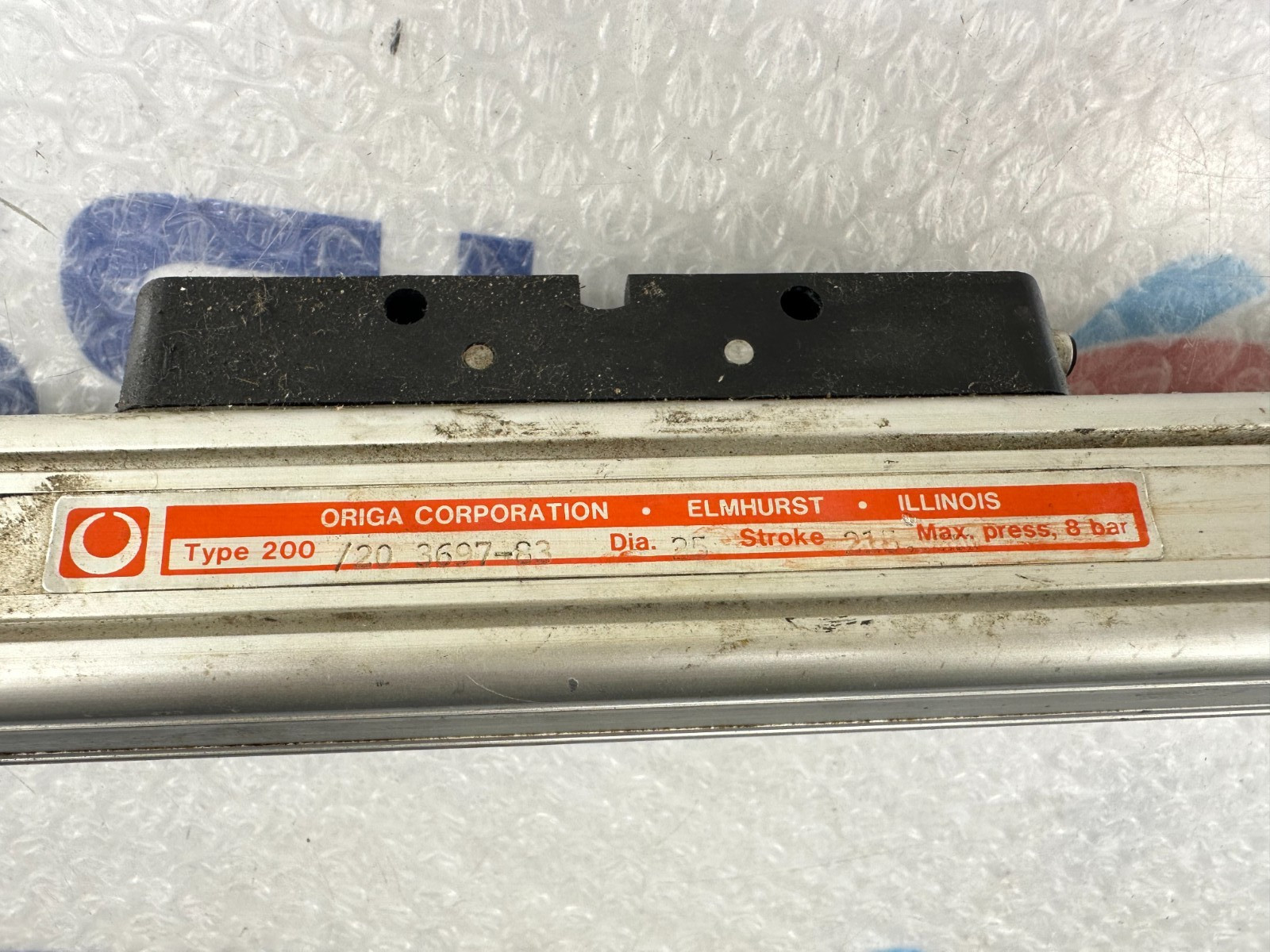 HOERBIGER ORIGA 200/20 3697-83 PNEUMATIC CYLINDER DIA 25 STROKE 16″
