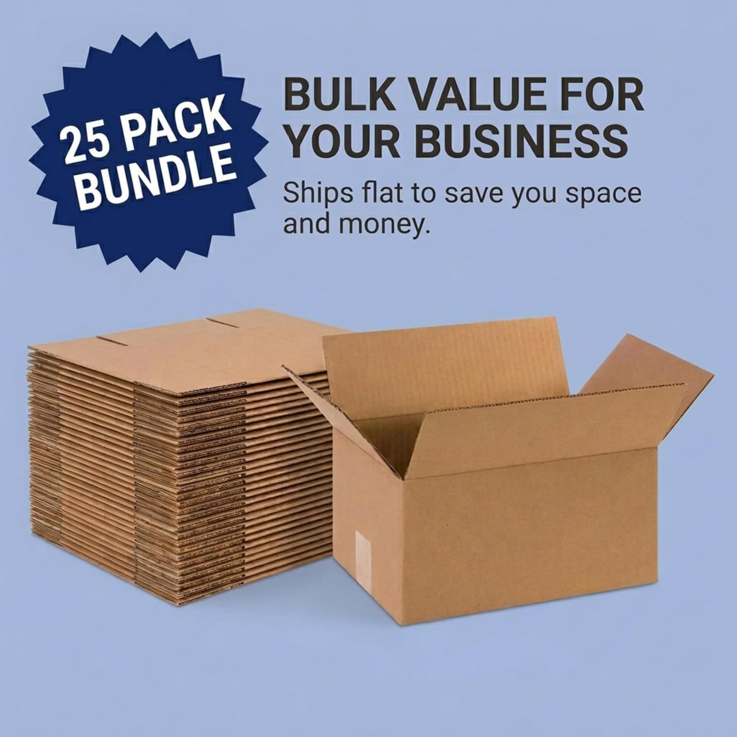 Small Shipping Boxes 12″L x 8″W x 6″H 25-Pack – Corrugated Cardboard Box for …