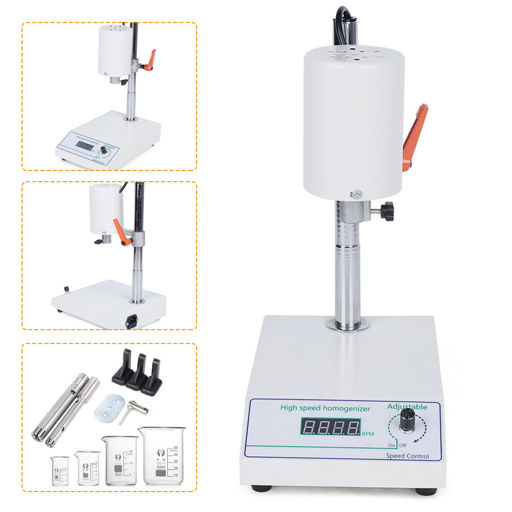 High Speed Homogenizer Lab Mixer Disperser 8000 to 22000RPM Emulsifying Machine