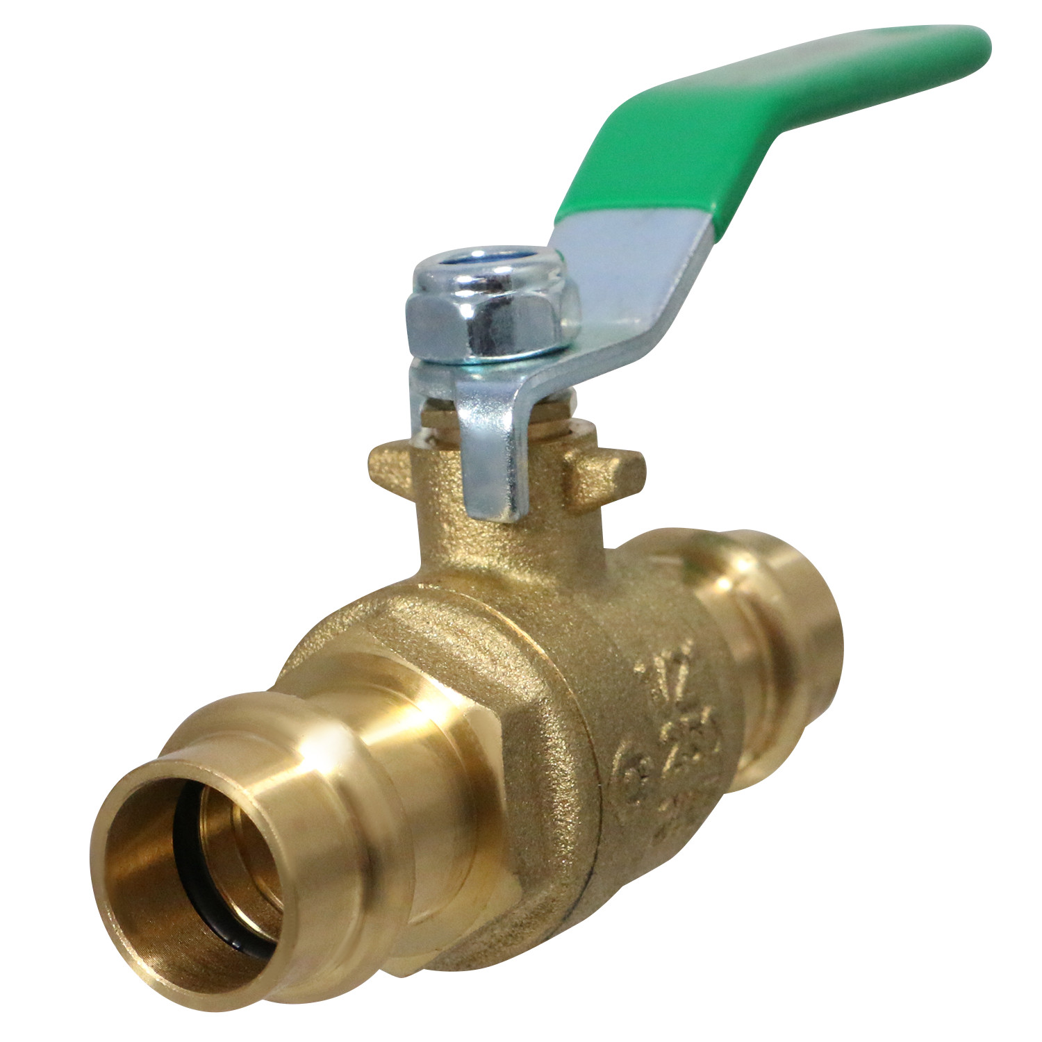 10 Pieces 1/2″ Press Ball Valve, Lead Free Brass, Full Port