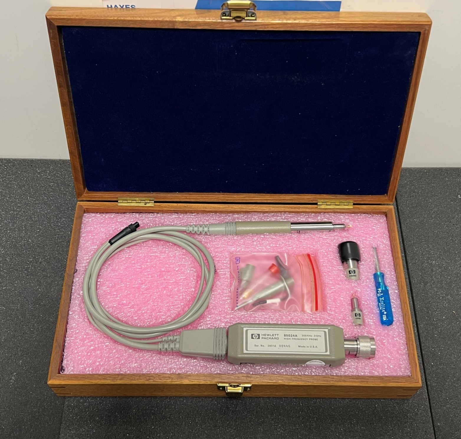 HP/AGILENT 85024A HIGH FREQUENCY PROBE, 300kHz to 3GHz, CALIBRATED TIL 03/2027!