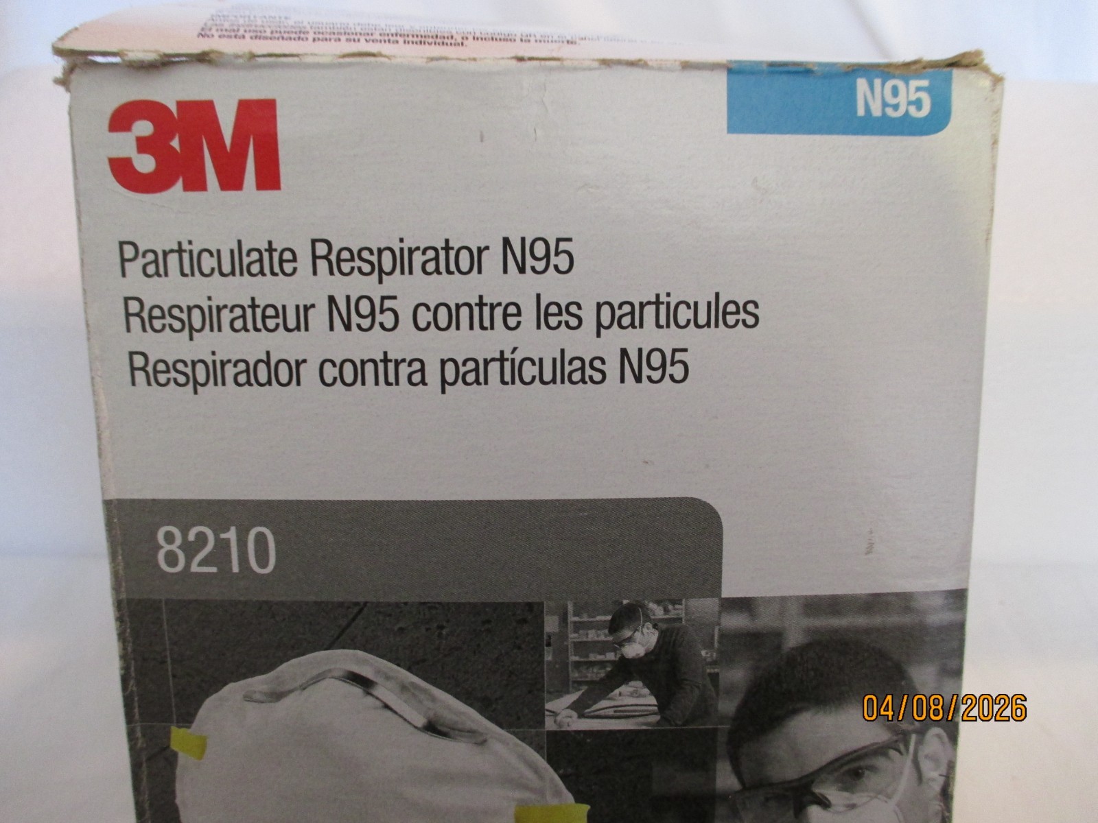 3M Particulate Respirator N95 8210 Box of 20