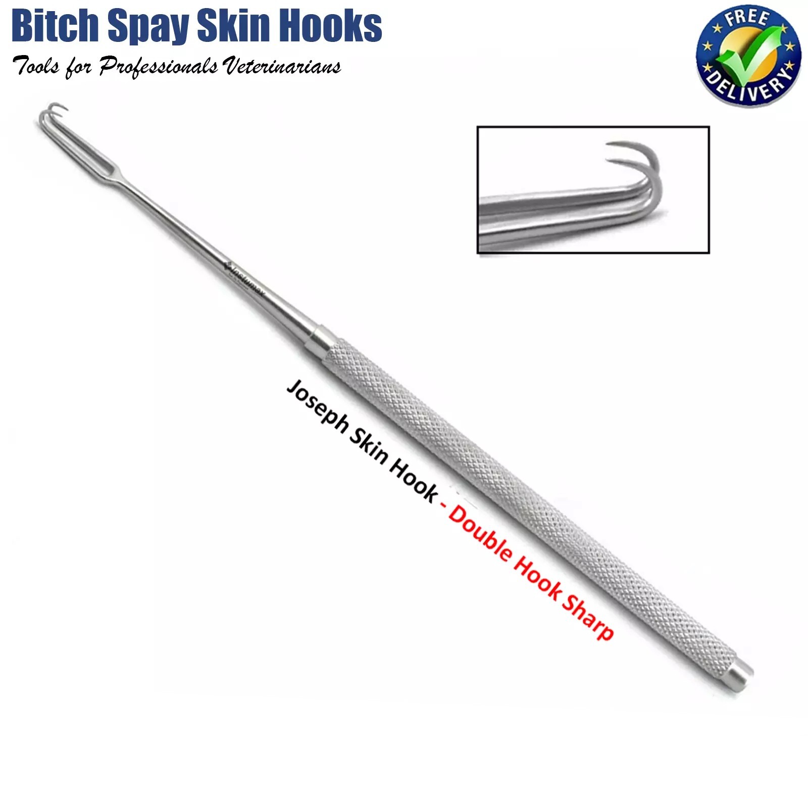 Feline Spay Surgical Kit Spay Snook Hook Forceps Animal Ovaries Veterinary Tools