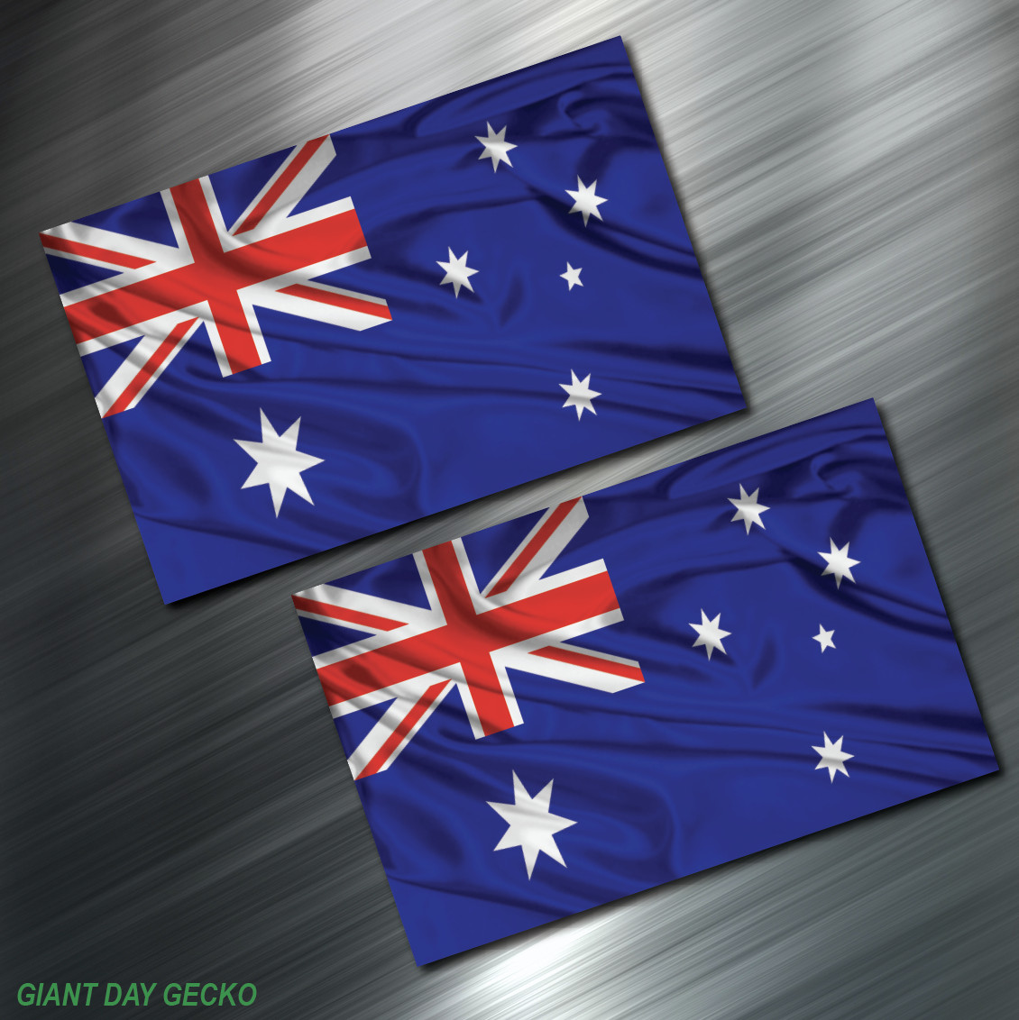 (2) TWO Stickers Australian Flag Australia Window Sydney Decal Car Auto NEW