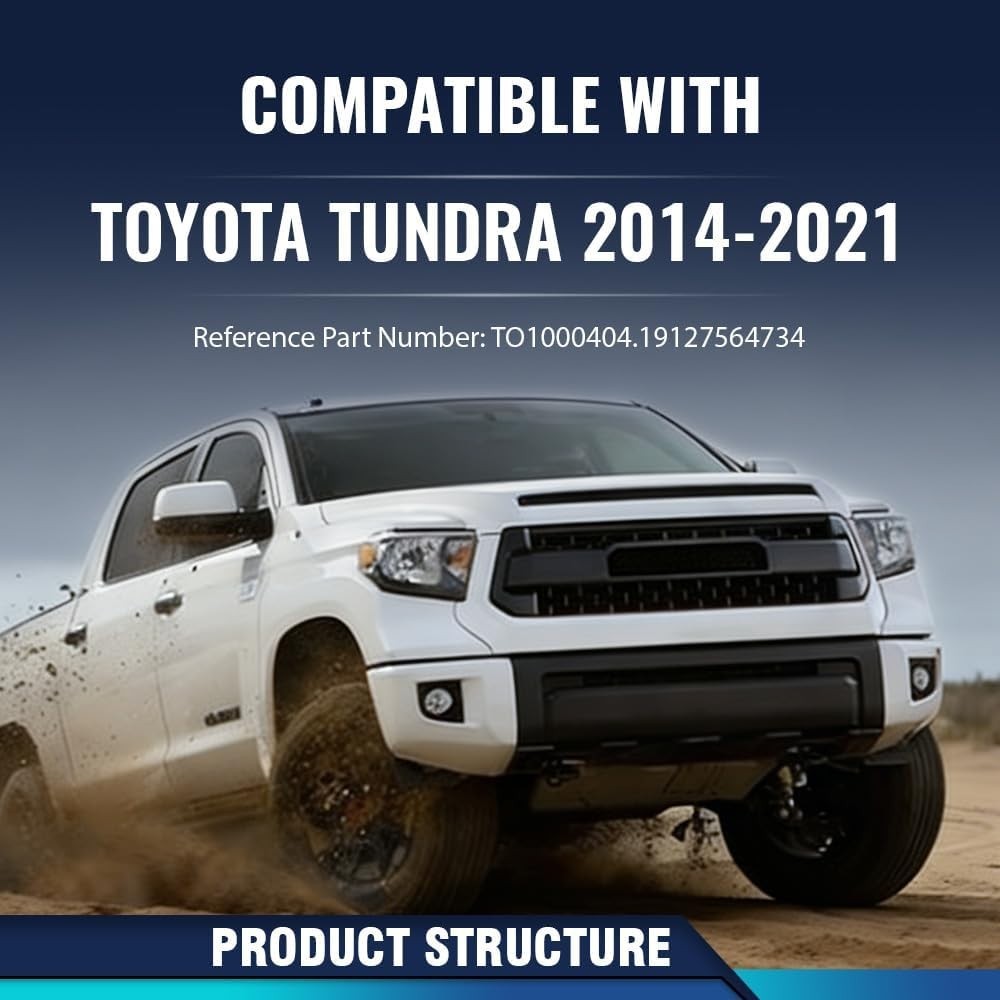 Front Bumper Cover Fascia Fits 2014-2021 Toyota Tundra