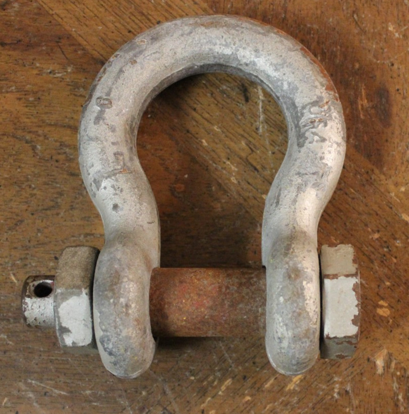 Crosby 1″ Bolt on Type Anchor Shackle 8-1/2 Ton Hot Dipped Galvanized G-2130