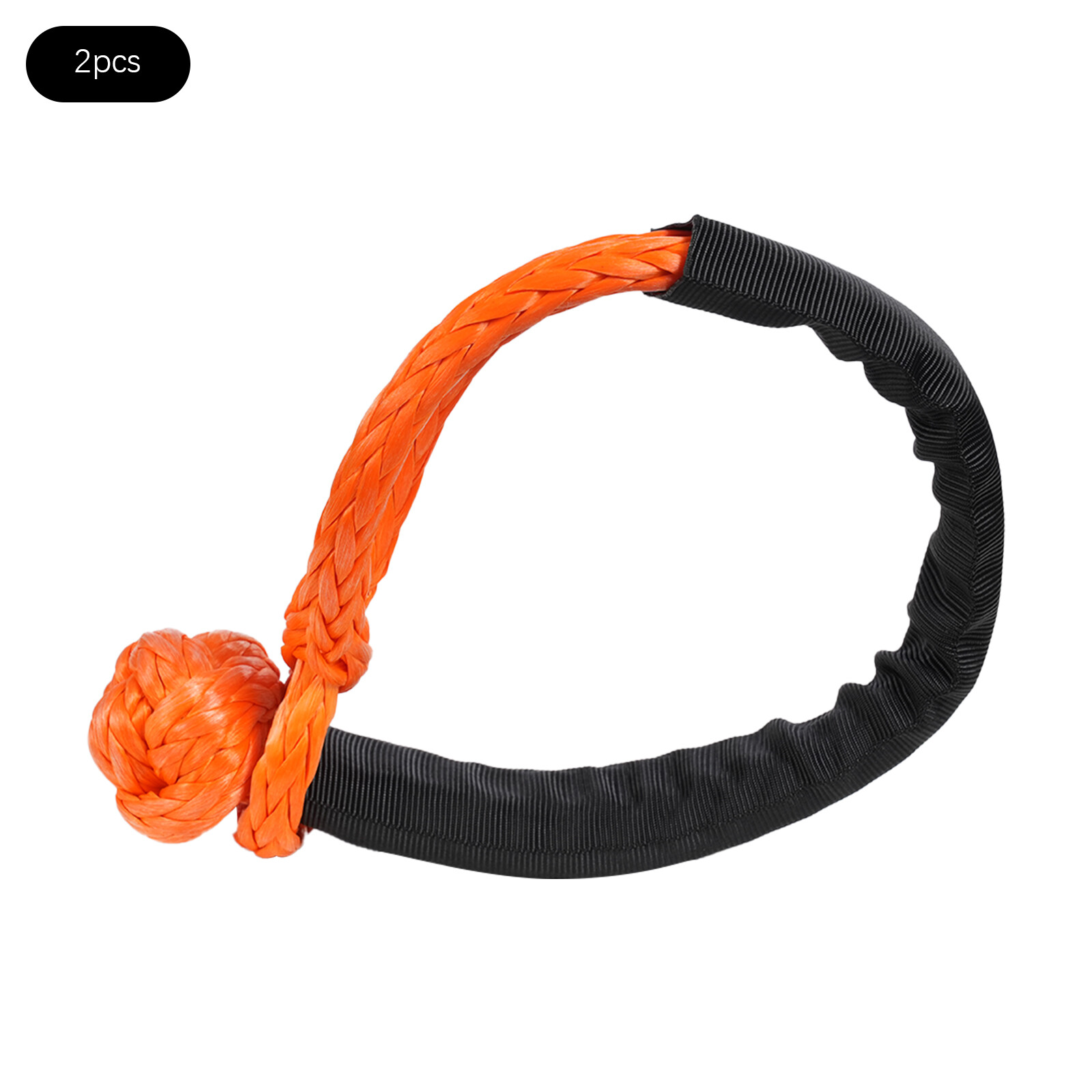 2 PCS 6.8T Soft Shackles Soft Shackle Ropes For Towing Vehicles Or Vessels