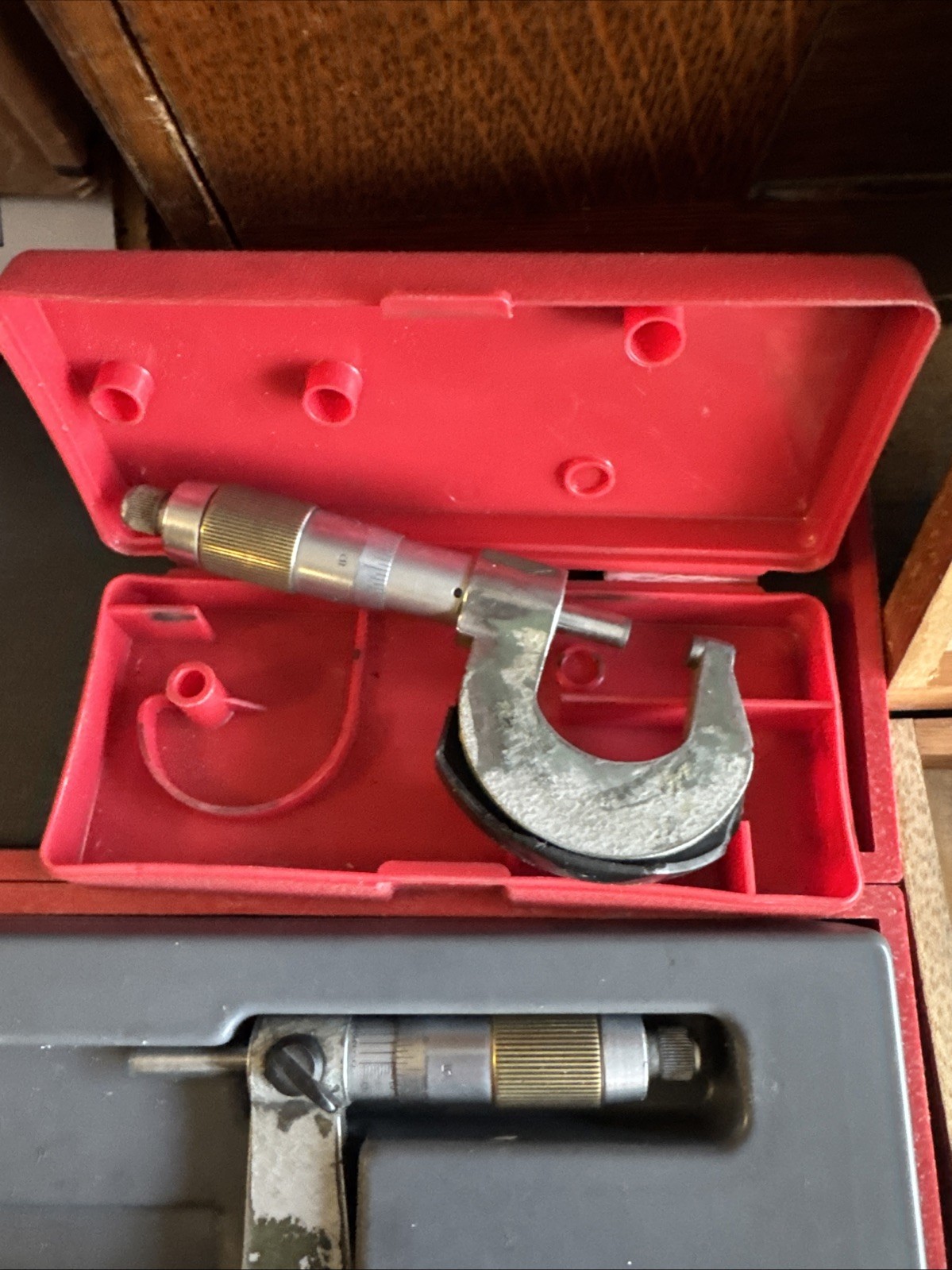 Etalon Switzerland Outside Micrometer Set 0-5” 0001″ w/ Cases A30