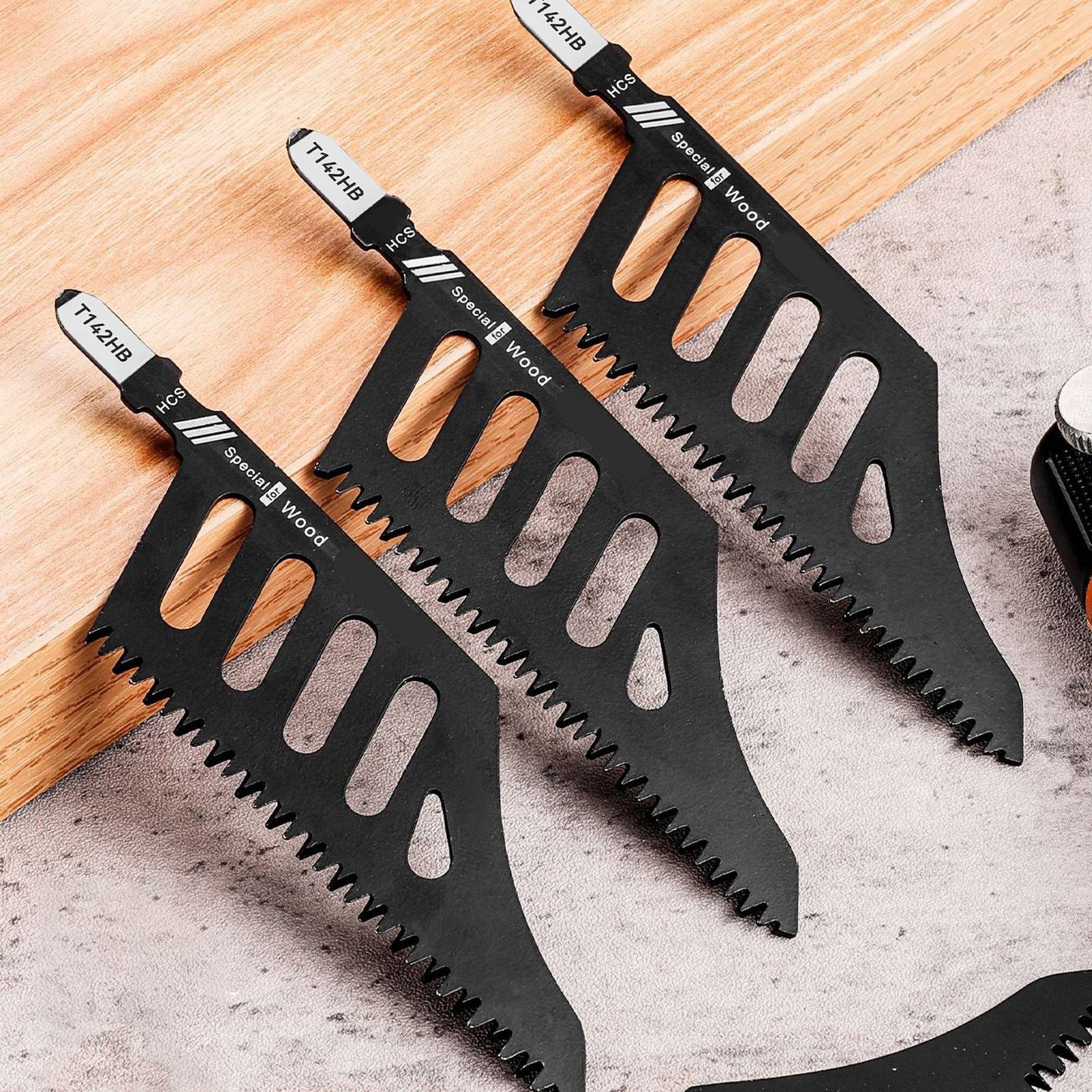5 Pcs Flush Cutting Jigsaw Blade High Carbon Steel Irregular Curve Saw Blad Fit