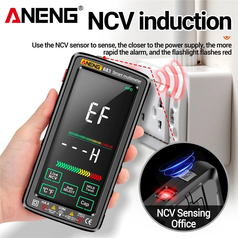 13 in 1 Rechargeable Digital Multimeter – Electrical & NCV Testing
