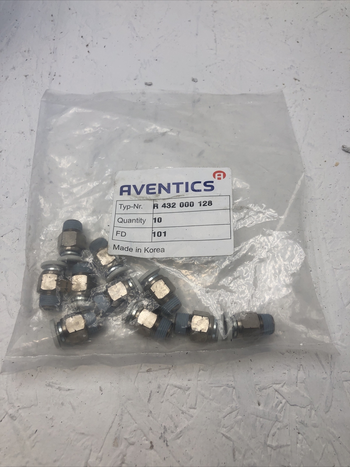(Bag Of 10) Aventics R432000128 Fitting Straight