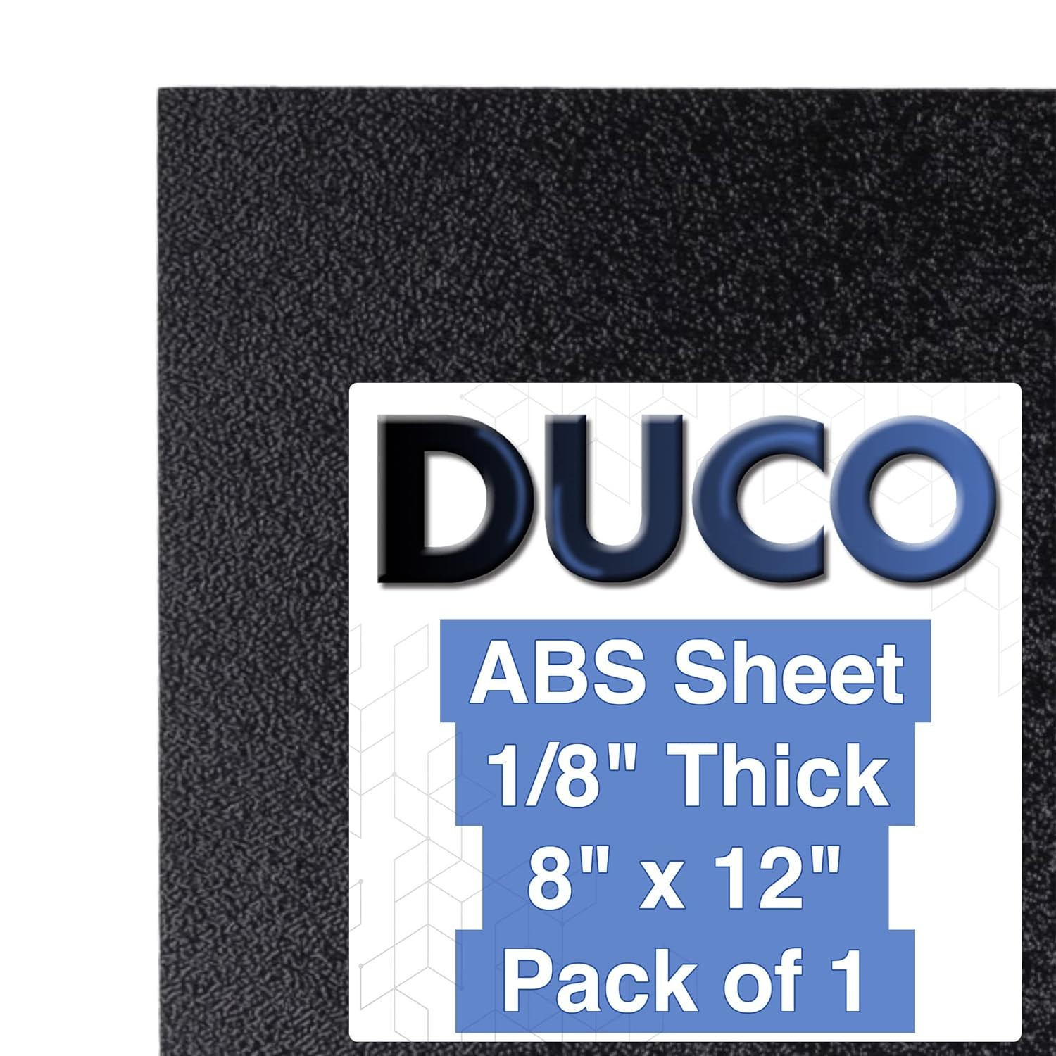 Versatile 1/8″ Thick 8″ x 12″ ABS Plastic Sheet – Textured & Matte Finish