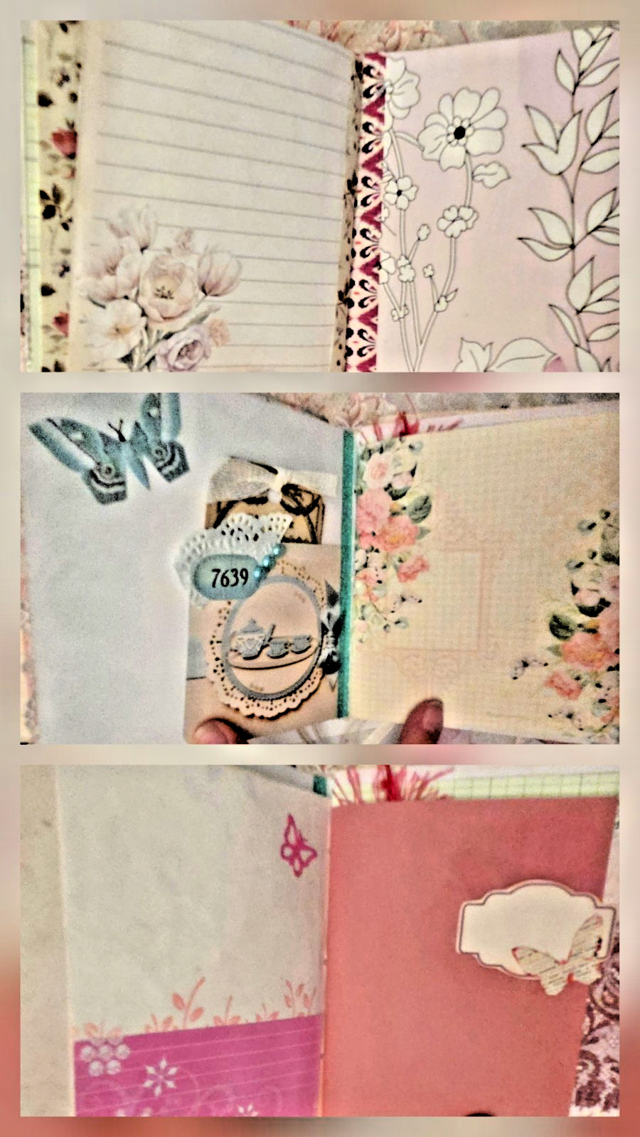 Sweet Junk Journal Perfect for Young Lady Handmade 100+ pages Shabby Chic