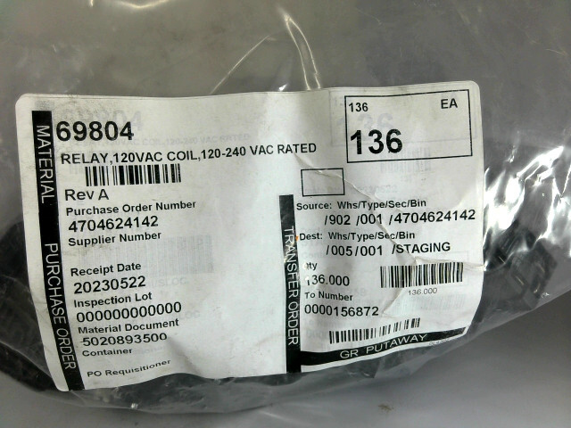 J115F31A120VACS CIT RELAY AND SWITCH RELAY,120VAC COIL,120-240 VAC RATED 1/PACK