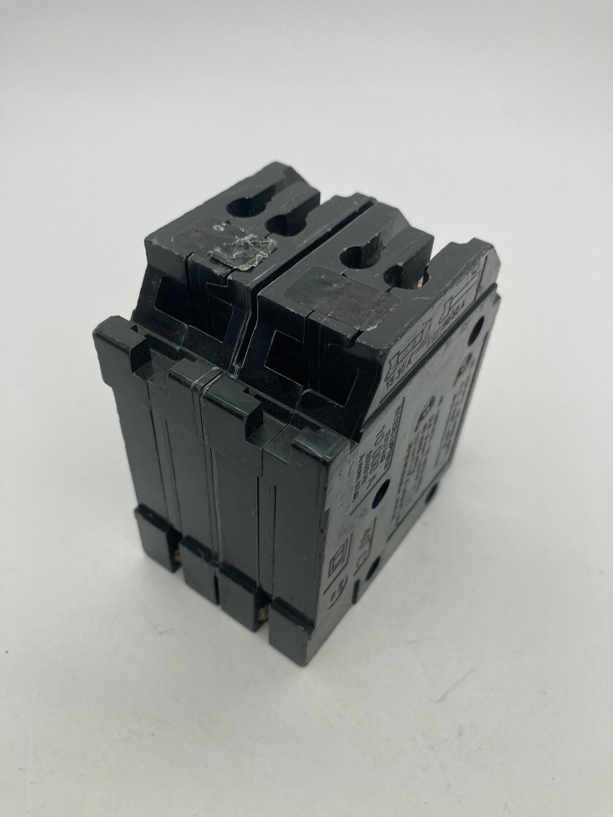 Homeline HOMT230230 Quad 2 2 Pole 30 Amp 120 240V Plug In Tandem Circuit Breaker