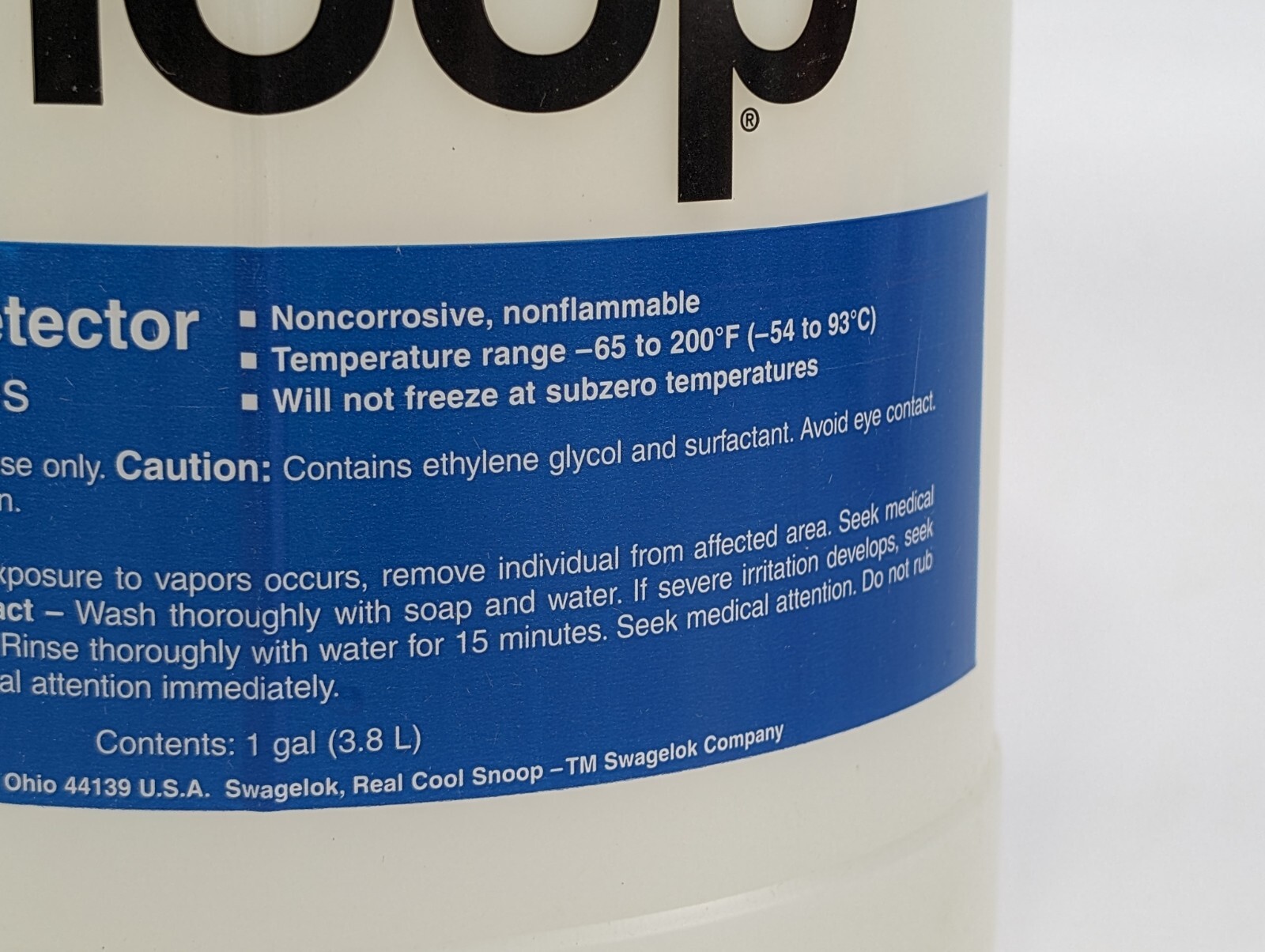 Swagelok MS-RC-SNOOP-GAL Real Cool Snoop® Liquid Leak Detector 1 GAL (3.8L)
