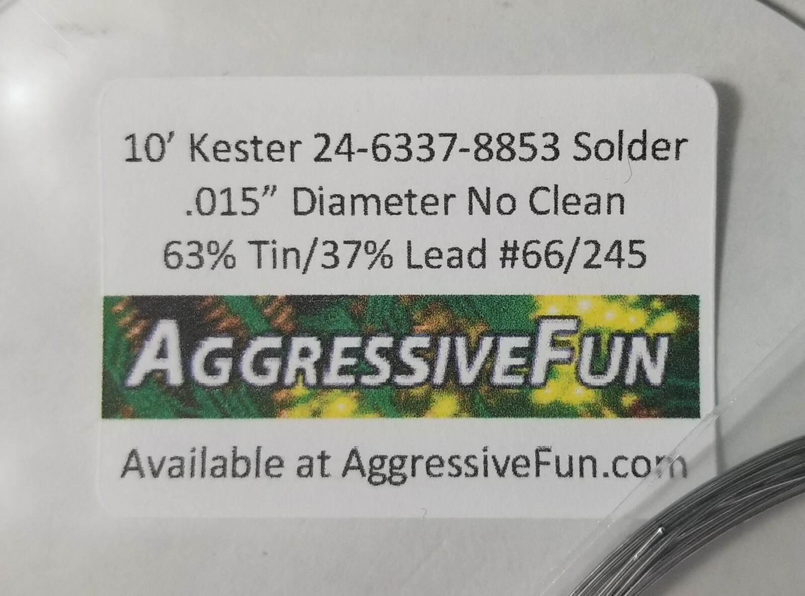 Kester No Clean Core Solder Assortment 63/37 5 Types .015″ to .031″ & 1.1%to3.3%