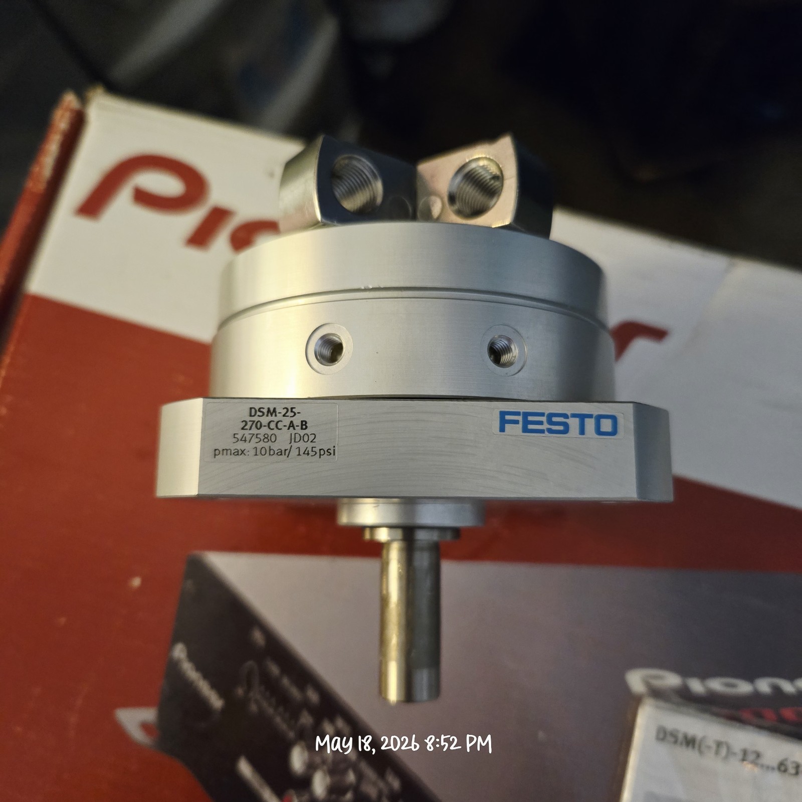 Festo DSM-25-270-CC-A-B Double Rack Semi-Rotary Actuator 270 Degree