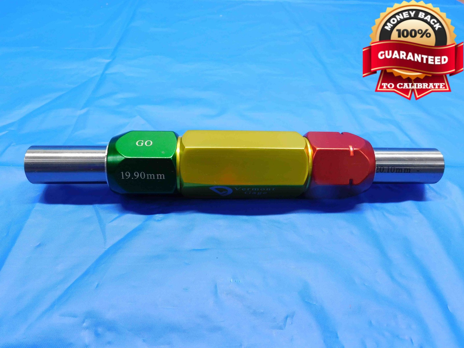 19.900 & 20.100 CL X mm PIN PLUG GAGE GO NO GO 20.000 -.100 20 .7835 19.90 20.10