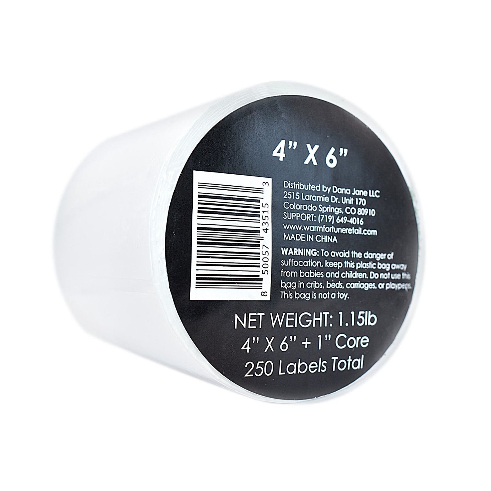 WF Direct Thermal Shipping Labels 4″ x 6″ 250 labels Per Roll – 10 ROLLS